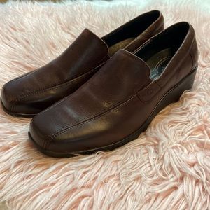 Josef Seibel Brown Leather Loafers Comfort Slip On Shoes Sz 40